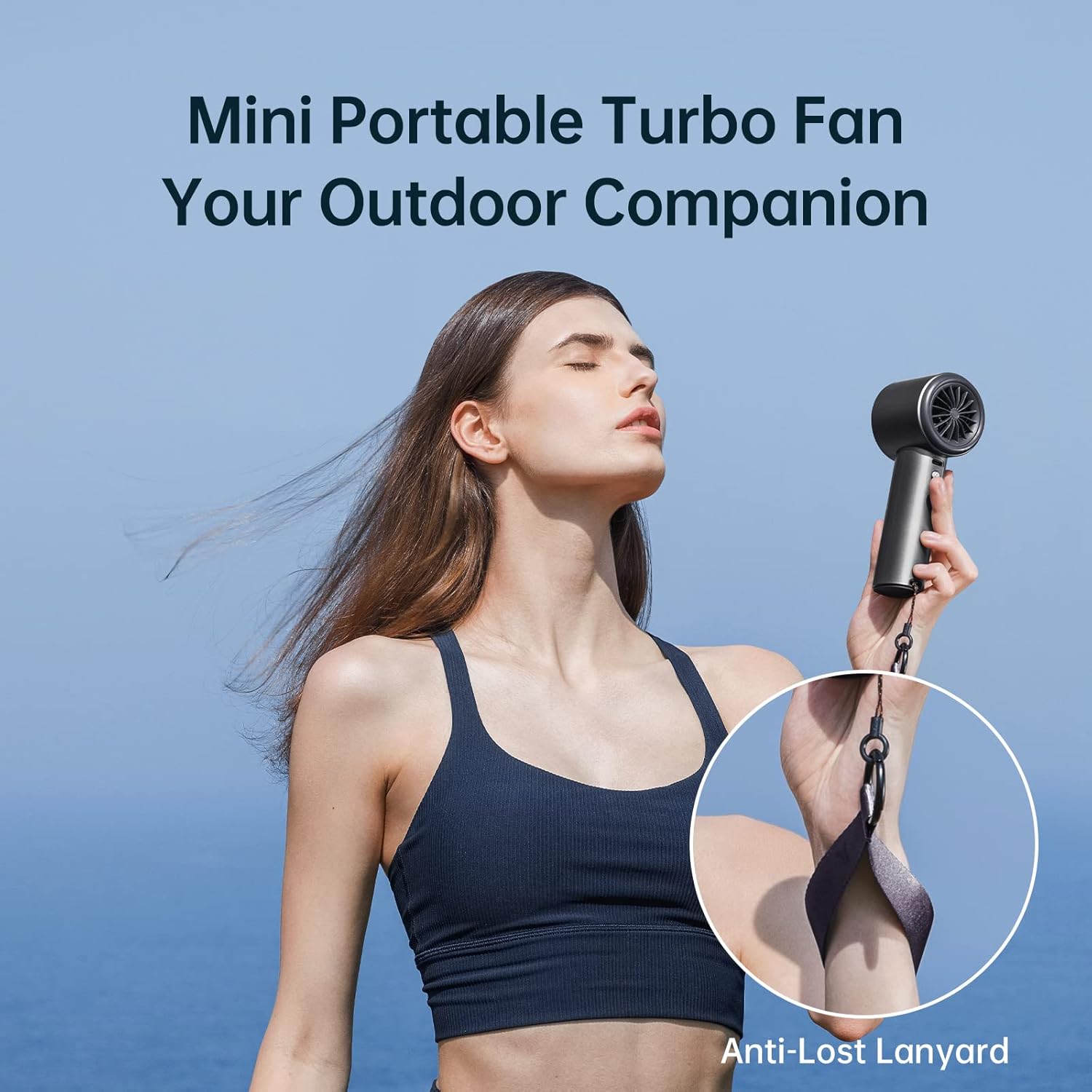 JISULIFE PORTABLE HANDHELD FAN PRO1 S (5000MAH) DARK GREY - Image 6