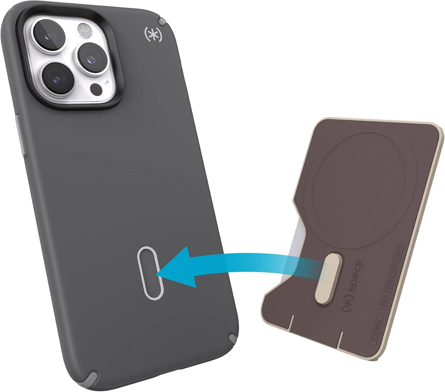 SPECK (150423-3178) WALLET FOR MAGSAFE, WITH CLICKLOCK- PALE OAK - Image 2