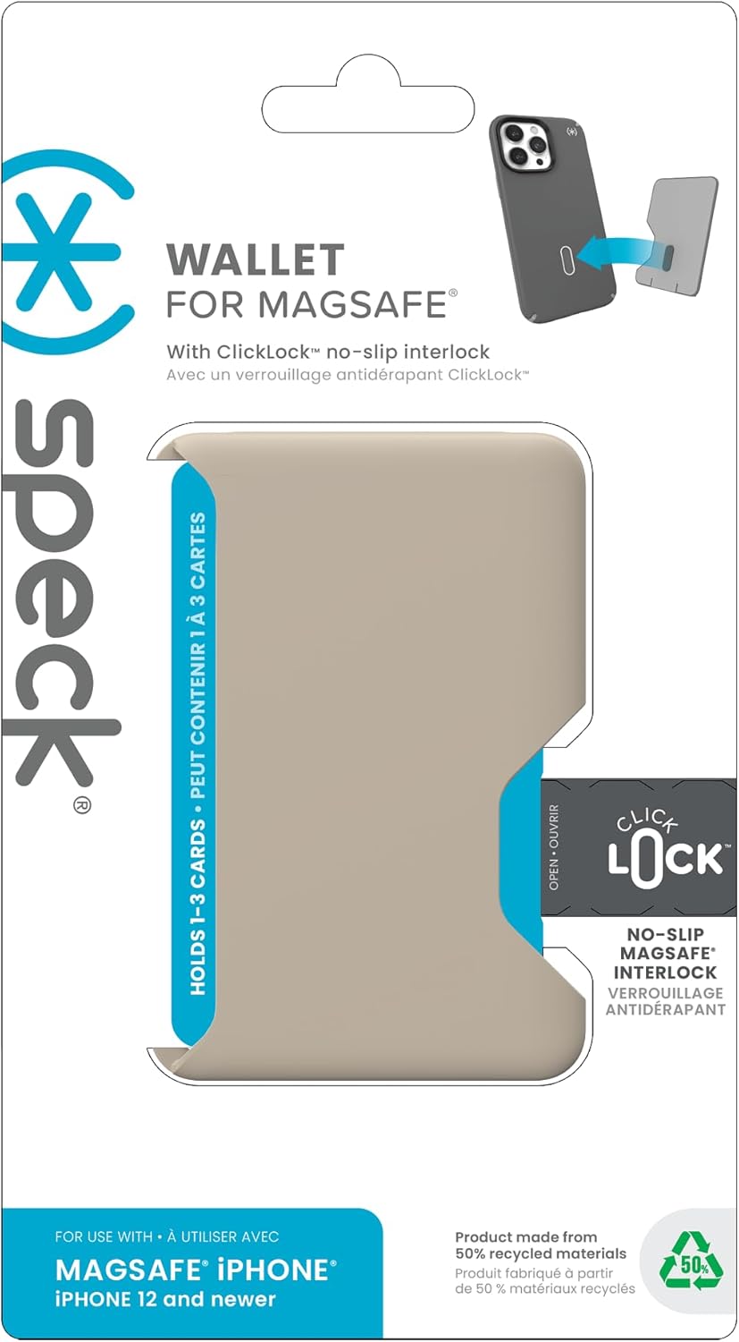 SPECK (150423-3178) WALLET FOR MAGSAFE, WITH CLICKLOCK- PALE OAK - Image 5