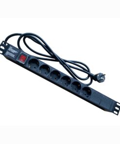Πολύπριζο 6 Θέσεων 1U Power On PDU-6 με Διακόπτη