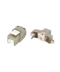 Βύσμα Keystone RJ45 CAT6A Power On KJ-C6A-F001-S FTP Toolless με καπάκι προστασίας