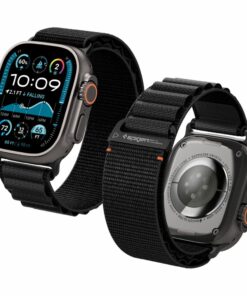 SPIGEN WBF1 ΛΟΥΡΑΚΙ APPLE WATCH 8 / 9 / 10 / 11 / SE / ULTRA (44 / 45 / 46 / 49 MM) ΜΑΥΡΟ (AMP10144)