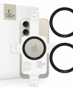 Tech-Protect MMP-110 2σε1 μαγνητικό δαχτυλίδι MagSafe μαύρο & μαύρο (5906302380466)