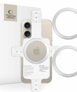 Tech-Protect MMP-110 2σε1 μαγνητικό δαχτυλίδι MagSafe ασημί & ασημί (5906302380473)