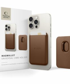 TECH-PROTECT MAGWALLET MAGSAFE UNIVERSAL MAGNETIC CARD HOLDER καφέ (5906302360116)