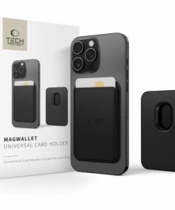TECH-PROTECT MAGWALLET MAGSAFE UNIVERSAL MAGNETIC CARD HOLDER CARBON  5906302361847