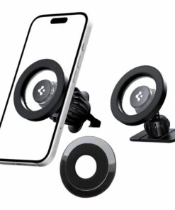 SPIGEN MFT13 μαγνητική βάση MagSafe για ταμπλό & αεραγωγό αυτοκινήτου BLACK (ACP08314)