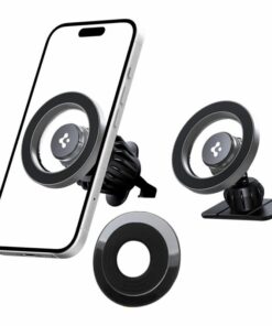 SPIGEN MFT13 μαγνητική βάση MagSafe για ταμπλό & αεραγωγό αυτοκινήτου ασημί (ACP08315)