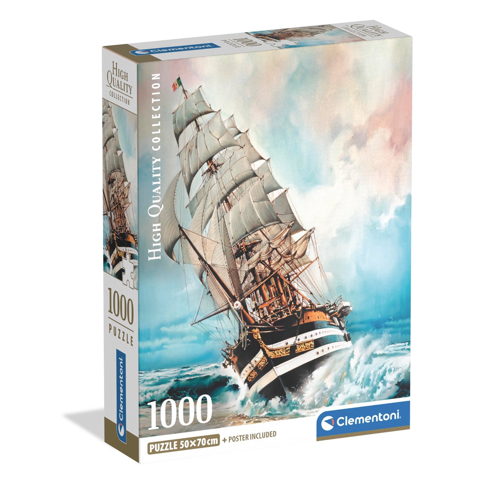 Clementoni Παζλ High Quality Collection Amerigo Vespucci 1000 τμχ - Compact Box