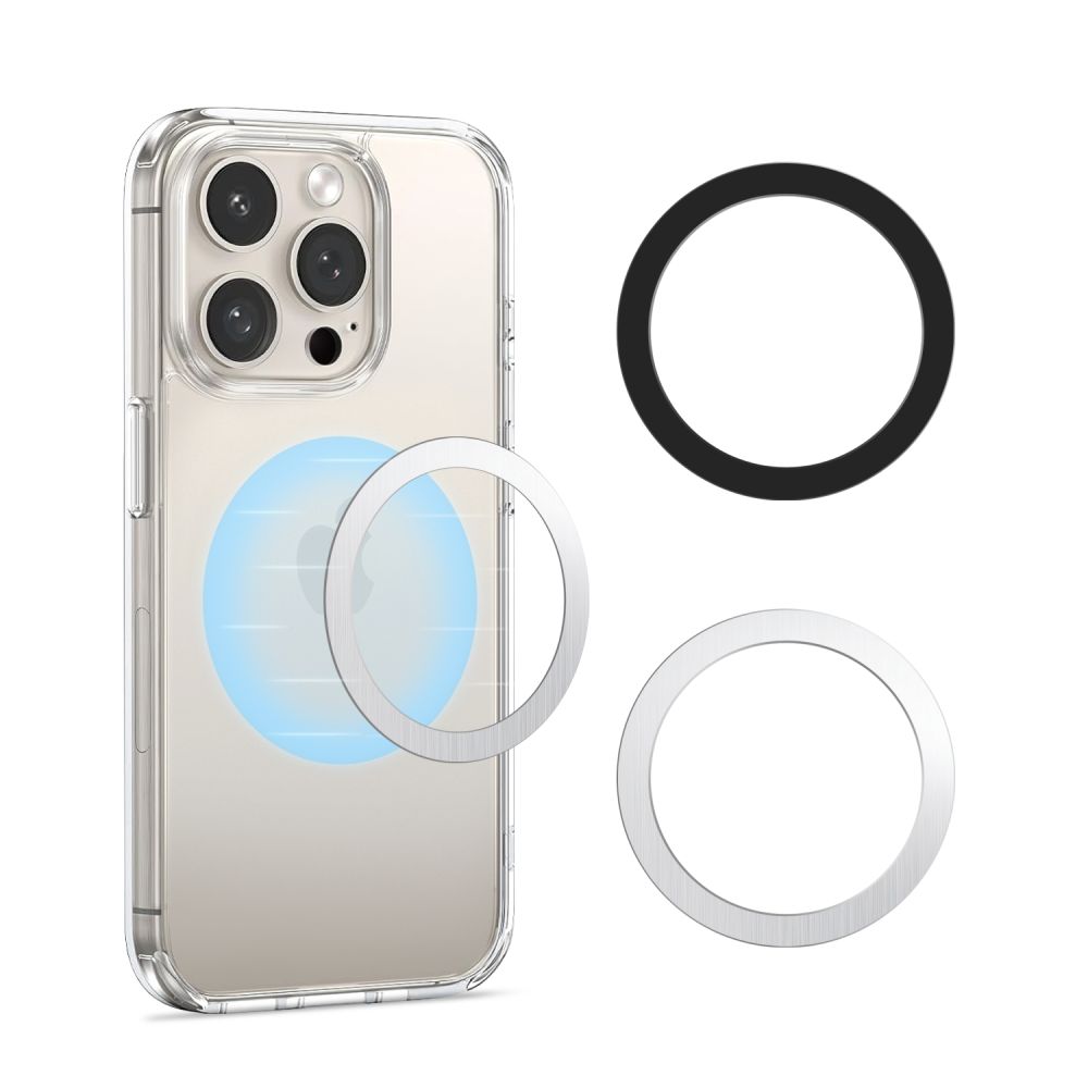 TECH-PROTECT MMP-110 2 σε 1 μαγνητικό δαχτυλίδι MagSafe ασημί & μαύρο (5906302322718) - Image 3