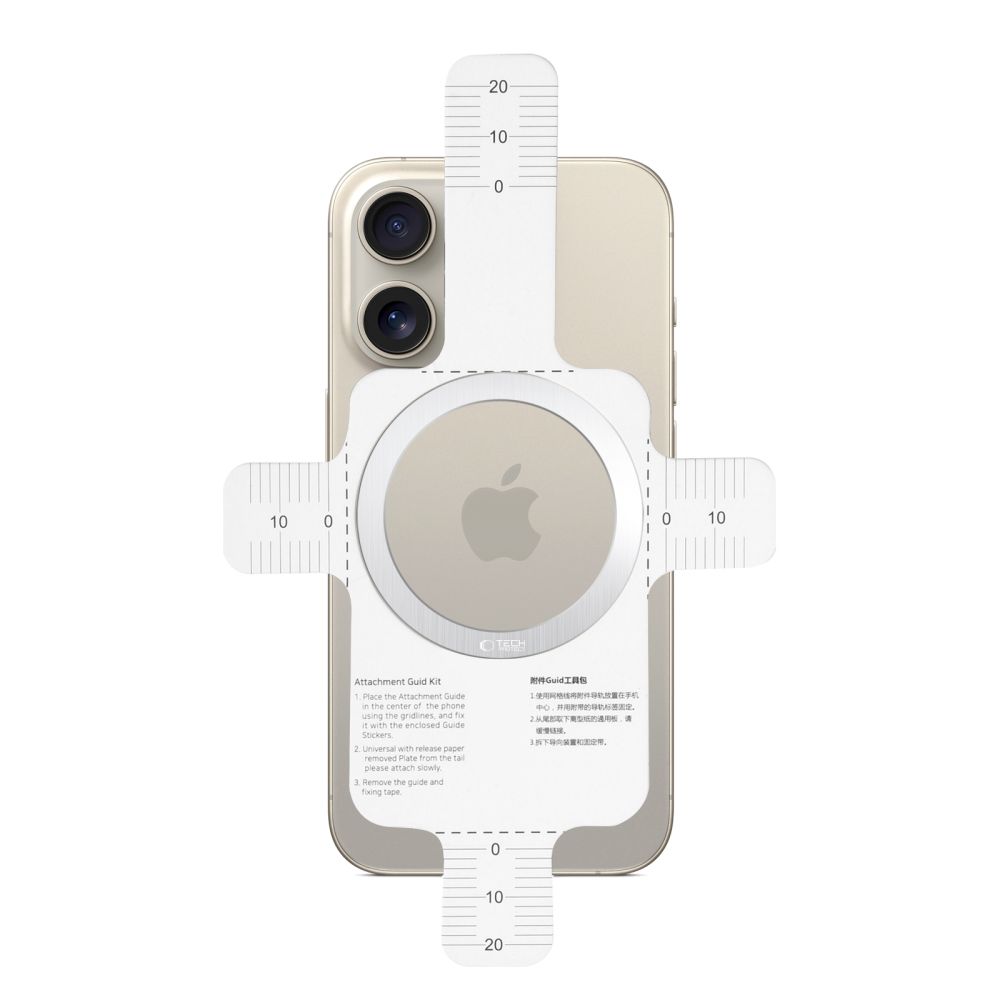 Tech-Protect MMP-110 2σε1 μαγνητικό δαχτυλίδι MagSafe ασημί & ασημί (5906302380473) - Image 4