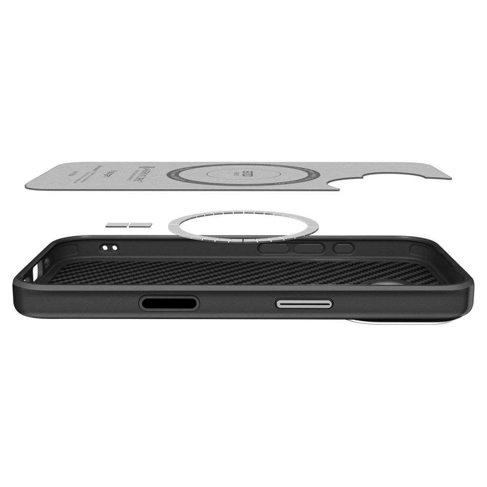 SPIGEN ENZO ARAMID "T" MAG MAGSAFE IPHONE 17 ΜΑΥΡΟ/ΑΣΗΜΙ (ACS09989) - Image 7