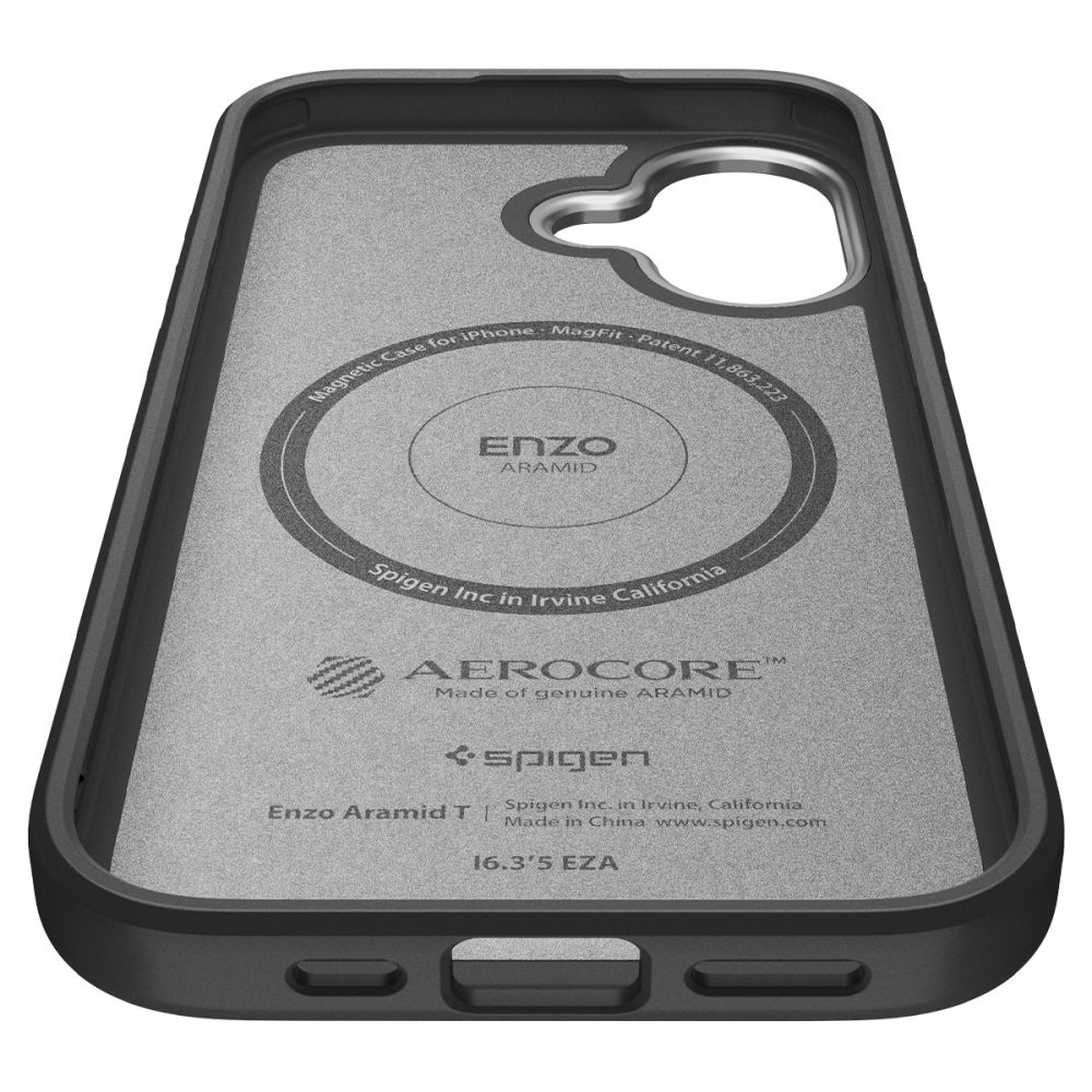SPIGEN ENZO ARAMID "T" MAG MAGSAFE IPHONE 17 ΜΑΥΡΟ/ΑΣΗΜΙ (ACS09989) - Image 8