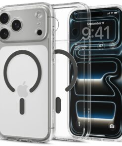SPIGEN ULTRA HYBRID MAG MAGSAFE IPHONE 17 PRO CLEAR/GRAPHITE  ACS10347