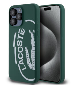 Lacoste Oval Logo Hard Case Θήκη προστασίας από Σιλικόνη για iPhone 15 Pro Max (Πράσινο/Λευκό)