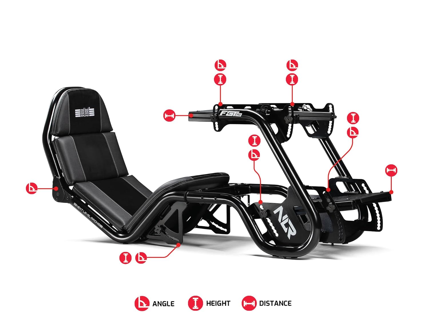 NEXT LEVEL RACING (NLR-R003) F-GT PRO FORMULA AND GT RACING COCKPIT - BLACK EDITION - Image 6