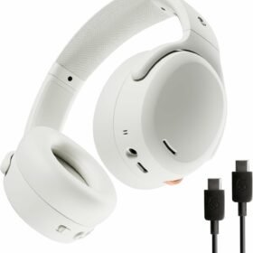 SKULLCANDY (S6CAW-S951) CRUSHER ANC 2 , WIRELESS WITH ACTIVE NOISE CANCELING HEADPHONES (BONE/ORANGE)