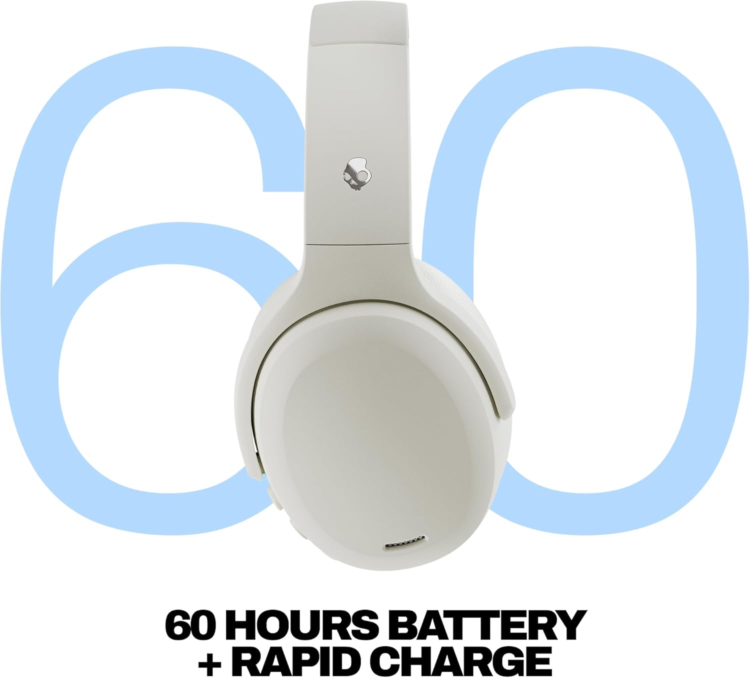 SKULLCANDY (S6CAW-S951) CRUSHER ANC 2 , WIRELESS WITH ACTIVE NOISE CANCELING HEADPHONES (BONE/ORANGE) - Image 3