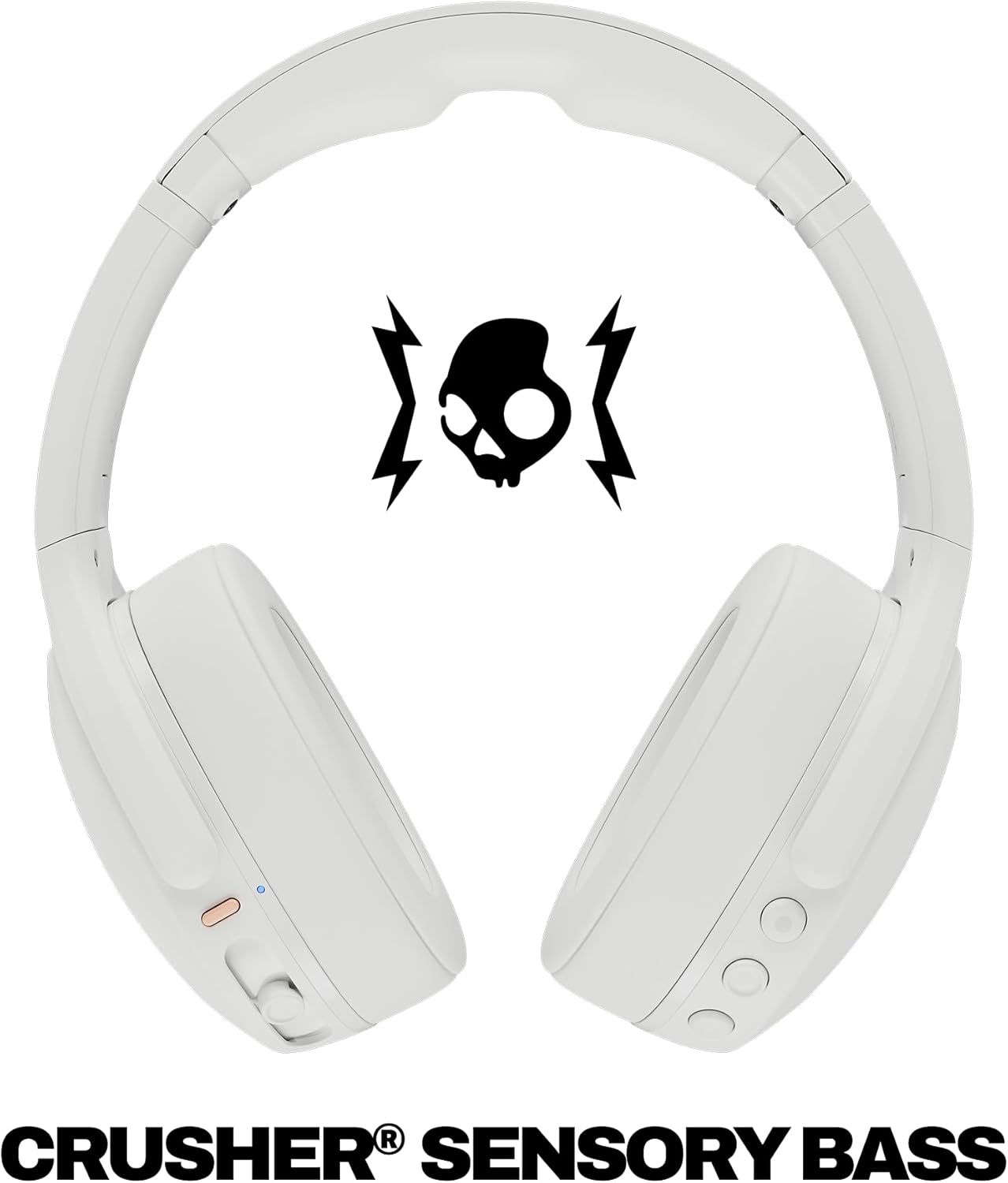SKULLCANDY (S6EVW-S951) CRUSHER EVO, WIRELESS OVER-EAR HEADPHONES (BONE/ORANGE) - Image 2