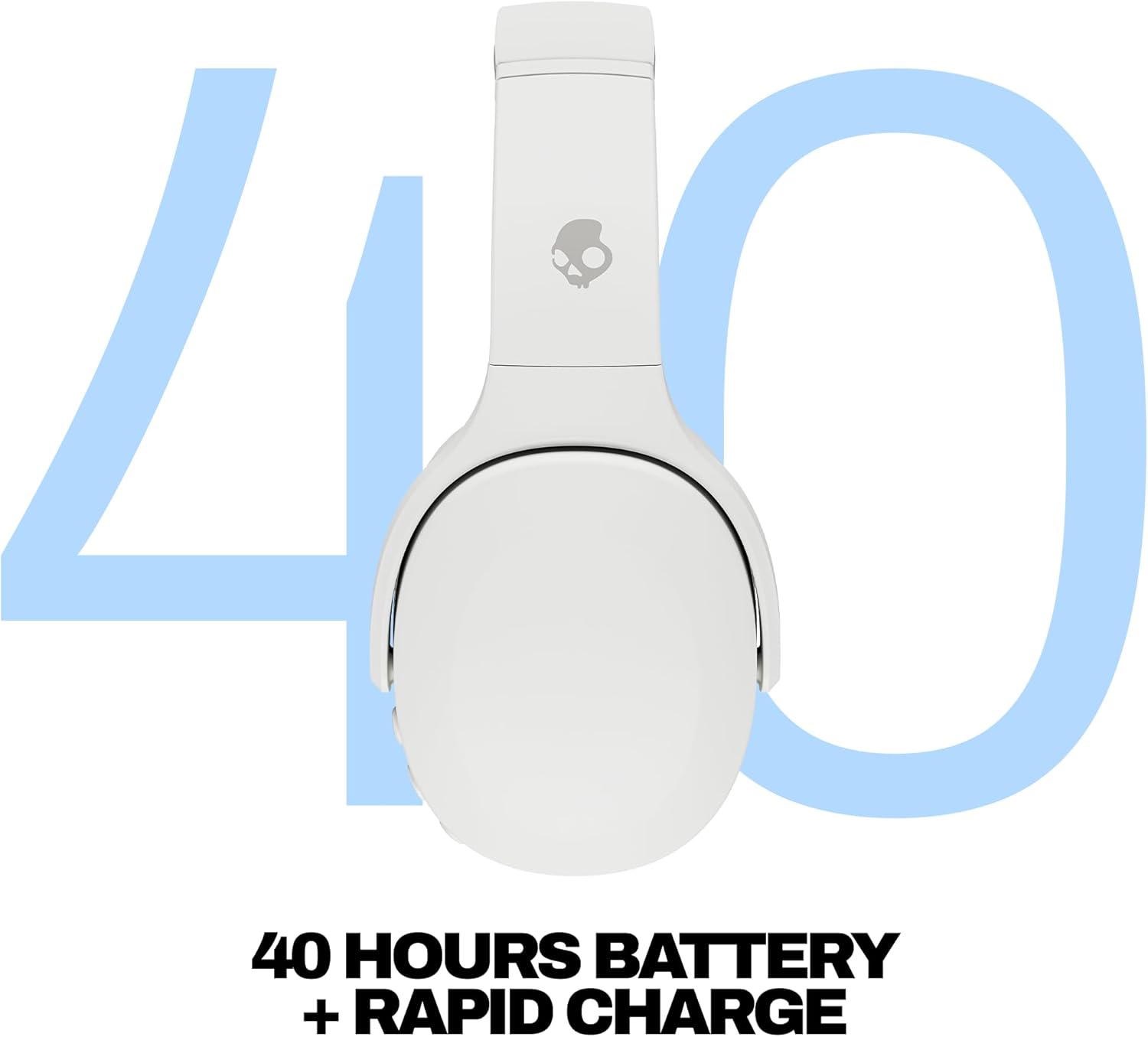 SKULLCANDY (S6EVW-S951) CRUSHER EVO, WIRELESS OVER-EAR HEADPHONES (BONE/ORANGE) - Image 3