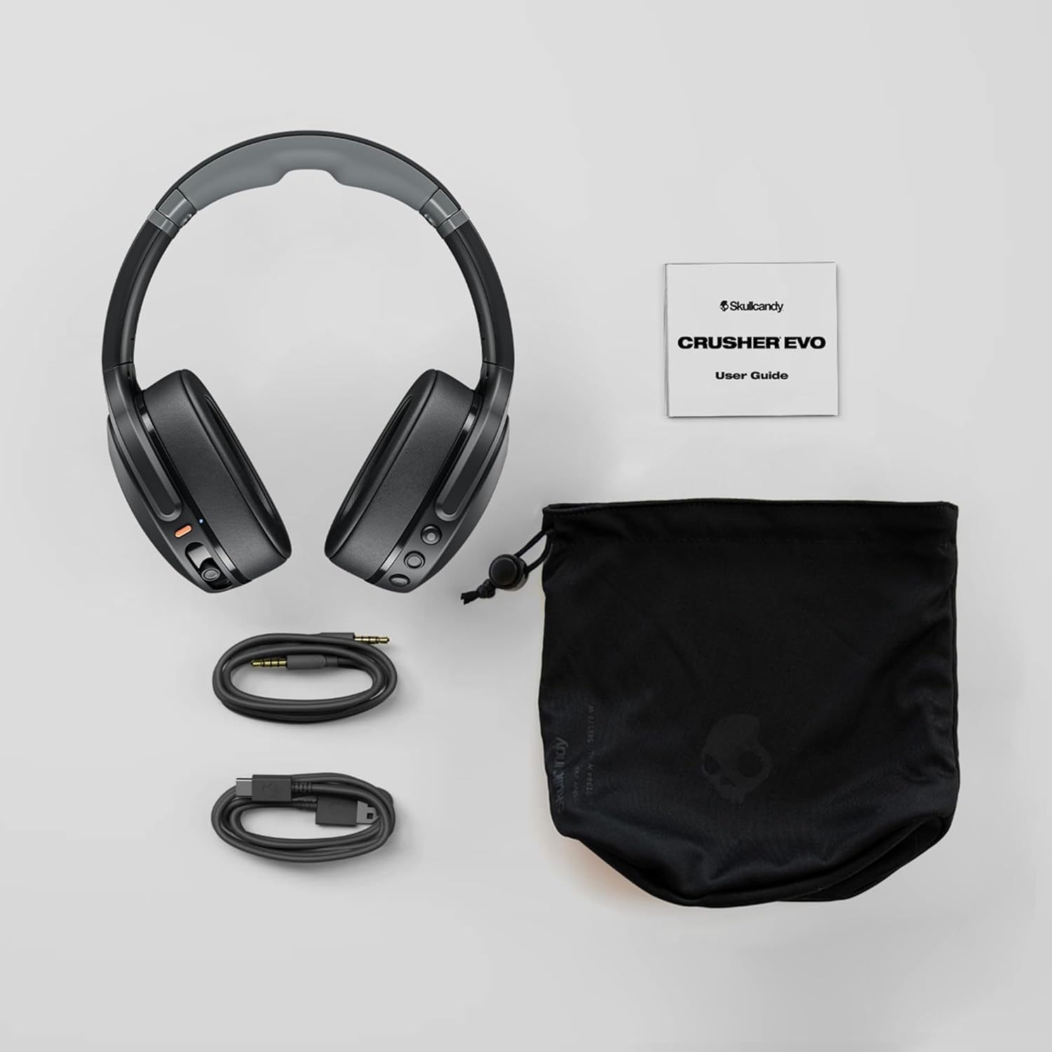 SKULLCANDY (S6EVW-S951) CRUSHER EVO, WIRELESS OVER-EAR HEADPHONES (BONE/ORANGE) - Image 6