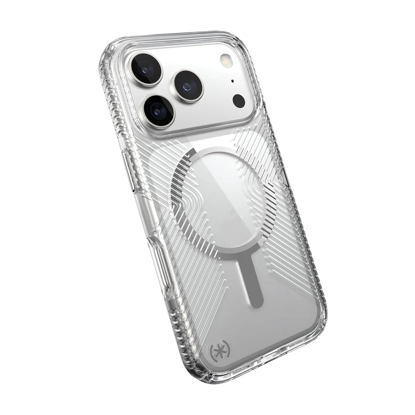 SPECK IPHONE 17 PRO CASE (150973-3223) PRESIDIO PERFECT CLEAR GRIP + MS-CLEAR/CLEAR/SILVER - Image 2