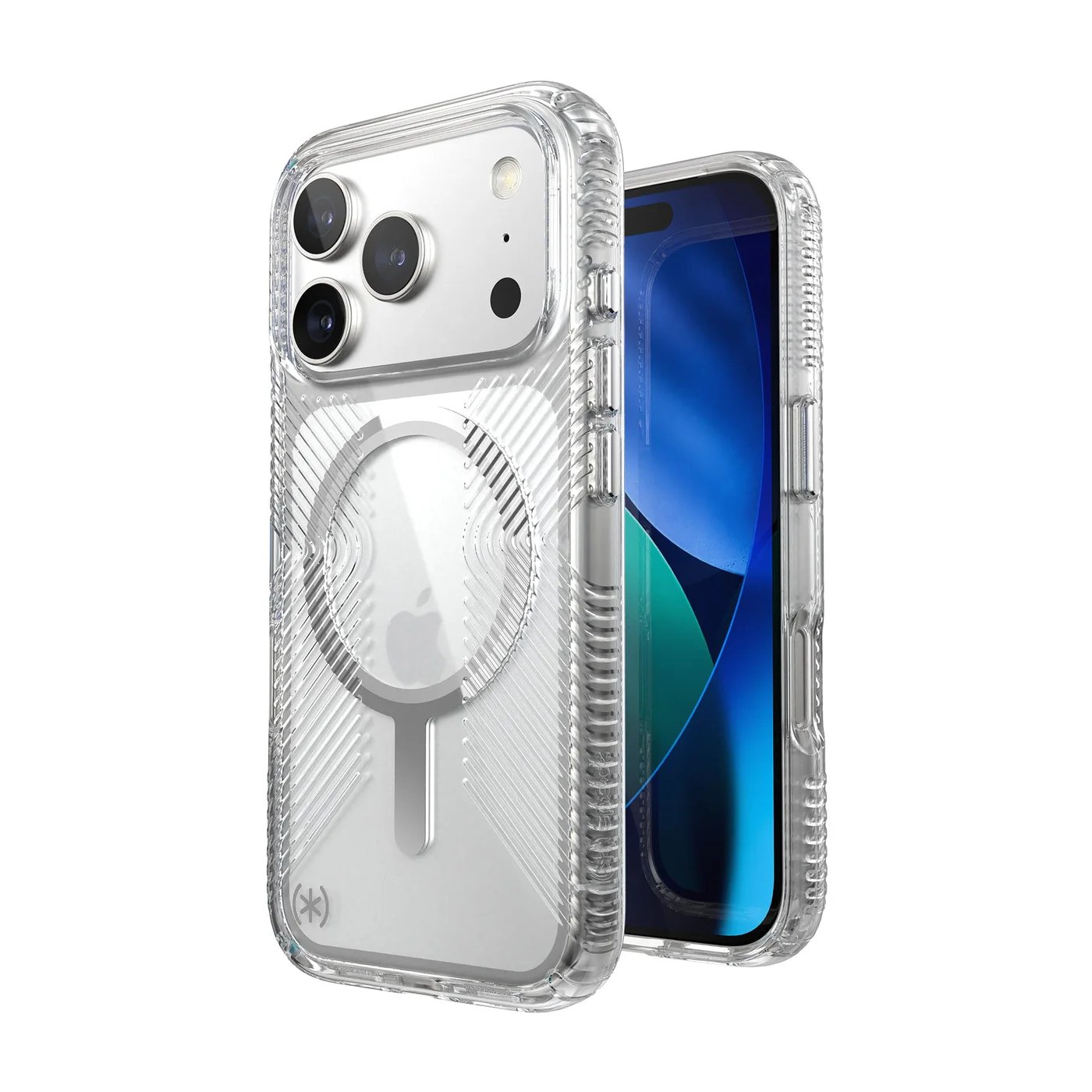 SPECK IPHONE 17 PRO CASE (150973-3223) PRESIDIO PERFECT CLEAR GRIP + MS-CLEAR/CLEAR/SILVER - Image 3