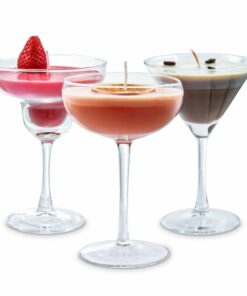 mm Cocktail Candle Set – Σετ 3 Αρωματικά Κεριά σε Σχήμα Κοκτέιλ (Pornstar Martini, Espresso Martini, Daiquiri)