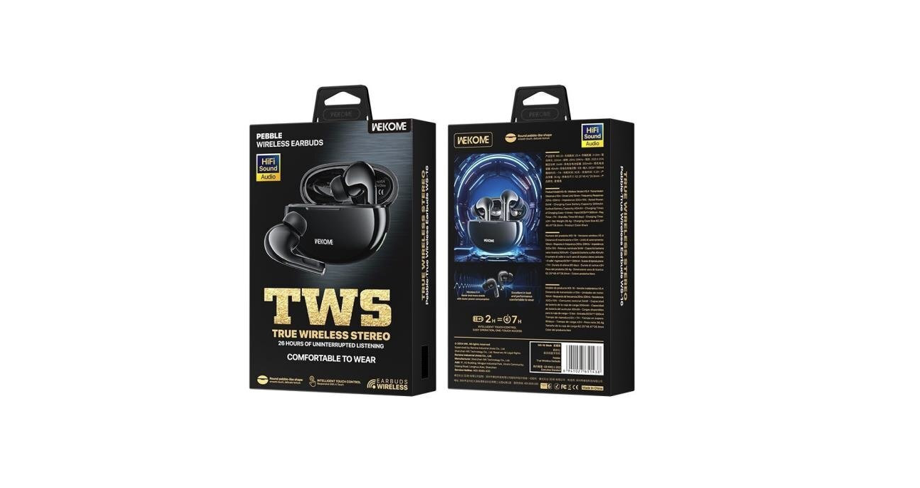 WEKOME Ακουστικά True Wireless ΒΤ WS-16 Μαύρο - Image 2
