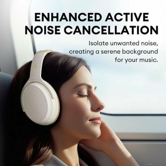 Edifier WH700NB Ασύρματα / Ενσύρματα Over Ear Ακουστικά με 68 ώρες Λειτουργίας και Quick Charge Μπεζ - Image 7