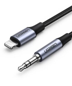 Αντάπτορας Lightning σε 3.5mm M/M UGREEN US315 70509 Μαύρο 1m