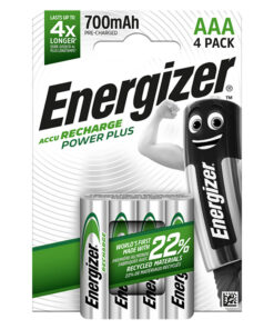 Επαναφορτιζόμενη μπαταρία Εnergizer AAA-HR03 Power Plus, σε blister 4 τεμαχίων. - ENERGIZER AAA-HR03/700mAh/4TEM
