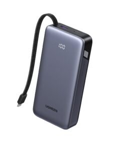 Power Bank 20000mAh PD 45W UGREEN PB536 55988B 2 Θέσεων, με καλώδιο USB-C Γκρι