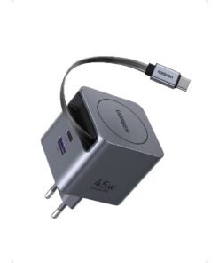 Φορτιστής Σπιτιού GaN PD 45W UGREEN X614 65822 2 Θέσεων, με καλώδιο USB-C 45W Γκρι