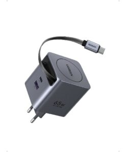 Φορτιστής Σπιτιού GaN PD 65W UGREEN X615 65825 2 Θέσεων, με καλώδιο USB-C 65W Γκρι