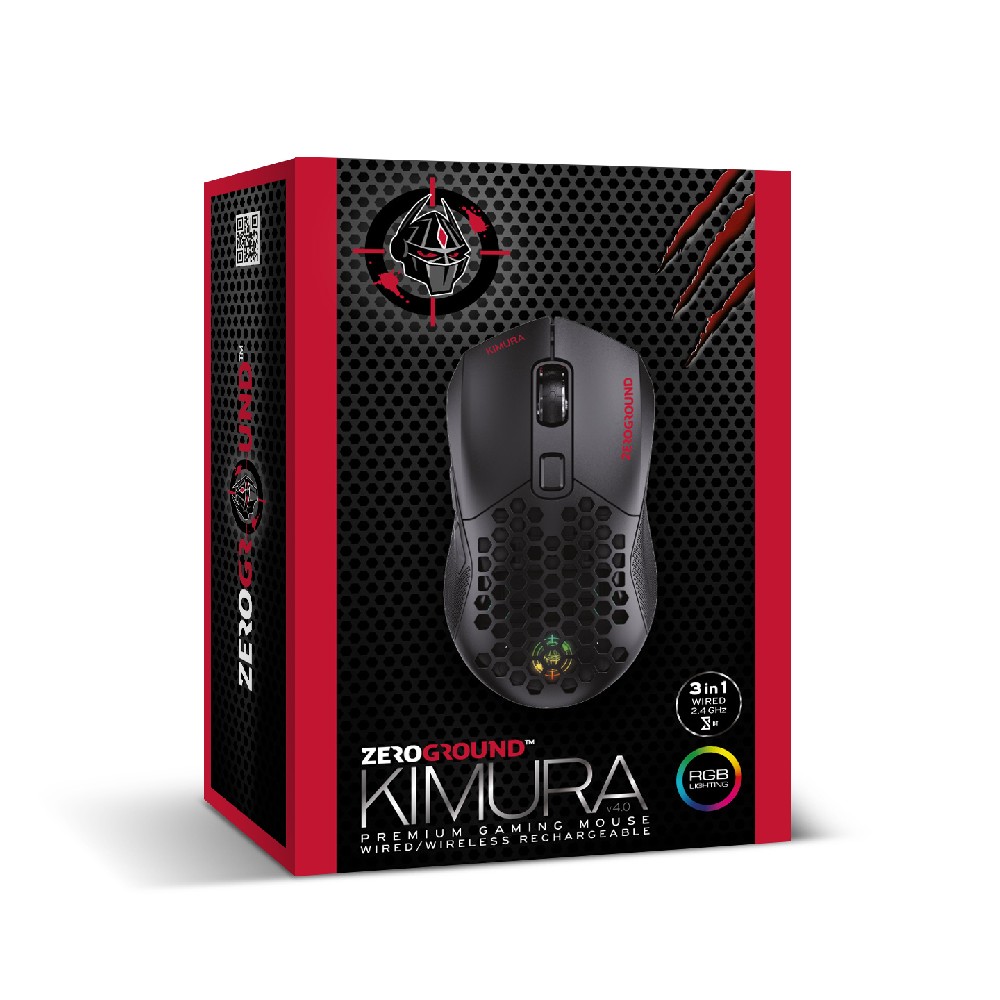 Ασύρματο/Ενσύρματο Ποντίκι 2.4GHz/BT/USB Zeroground MS-4600WG KIMURA v4.0 - Image 3