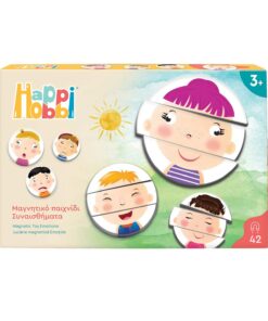 HappiHobbi Συναισθήματα 42 Εκπαιδευτικοί Χάρτινοι Μαγνήτες Για 3+ Χρονών