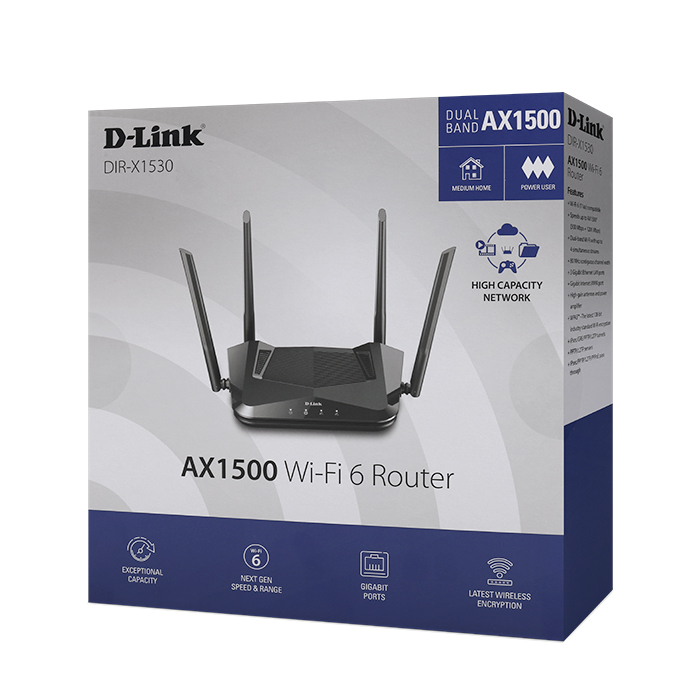 AX1500 EasyMesh Wi-Fi 6 Router - D-LINK DIR-X1530 - Image 4