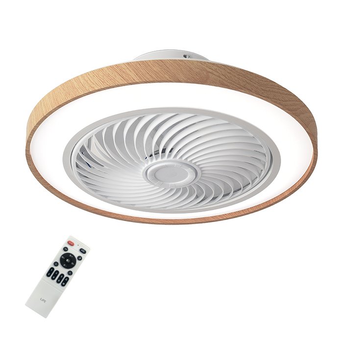 Ανεμιστήρας οροφής DC 19" με LED φωτιστικό και τηλεχειριστήριο, 32W - LIFE LIBECCIO 2