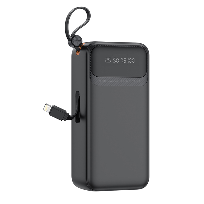 Power Bank 30.000mAh, με 4 ενσωματωμένα καλώδια (USB-A, USB-C, MICRO, LIGHTNING) - XO PR280 - Image 2