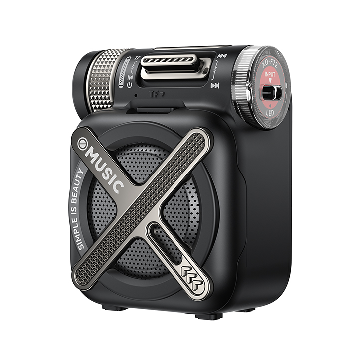 Mini Bluetooth φορητό ηχείο, σε μαύρο χρώμα - XO F72 MECHA BLACK COLOR - Image 2