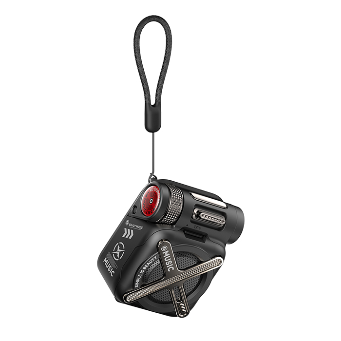 Mini Bluetooth φορητό ηχείο, σε μαύρο χρώμα - XO F72 MECHA BLACK COLOR - Image 3