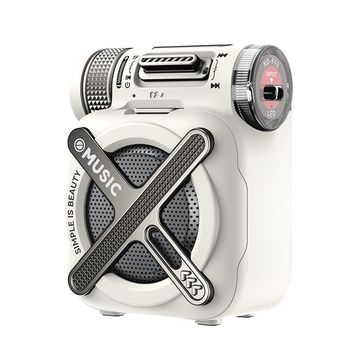 Mini Bluetooth φορητό ηχείο, σε λευκό χρώμα - XO F72 MECHA WHITE COLOR - Image 2