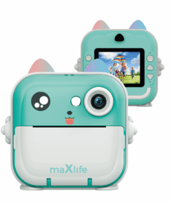 Maxlife printing camera MXPC-100 blue - Παιδική ψηφιακή φωτογραφική μηχανή στιγμιαιας εκτύπωσης σε μπλε χρώμα