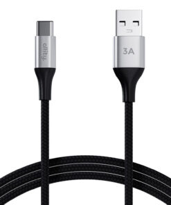 Καλώδιο Allity AUC-01 USB-A - USB-C 1,0 m 3A μαύρο