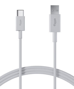 Καλώδιο Allity AUC-03 USB-A προς USB-C 1.0m 3A λευκό