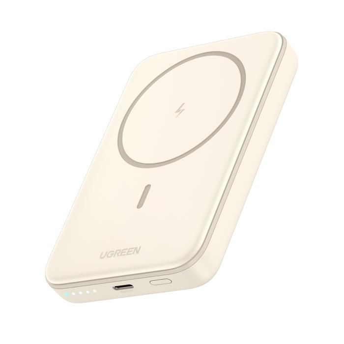 Power Bank 10000mAh PD 20W UGREEN PB561 25208 με Ασύρματη Φόρτιση Magnetic,1 Θέσης Μπέζ