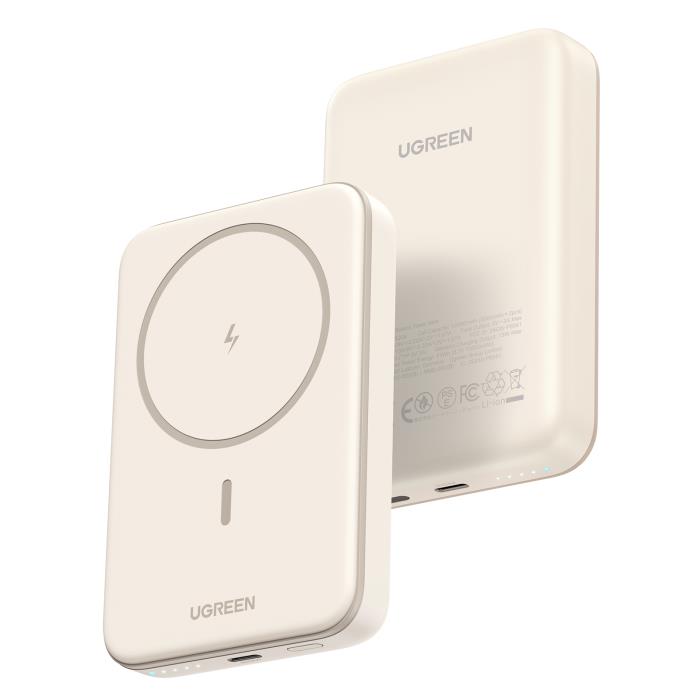 Power Bank 10000mAh PD 20W UGREEN PB561 25208 με Ασύρματη Φόρτιση Magnetic,1 Θέσης Μπέζ - Image 3