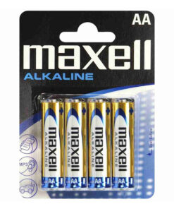 Αλκαλικές μπαταρίες Maxell AA-LR6, σε blister 4 τεμαχίων. - MAXELL AA-LR6/4TEM ALKALINE POWER