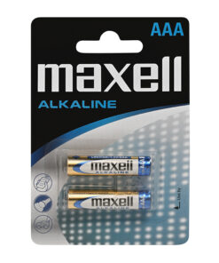 Αλκαλικές μπαταρίες Maxell AAA-LR3, σε blister 2 τεμαχίων. - MAXELL AAA-LR3/2TEM ALKALINE POWER